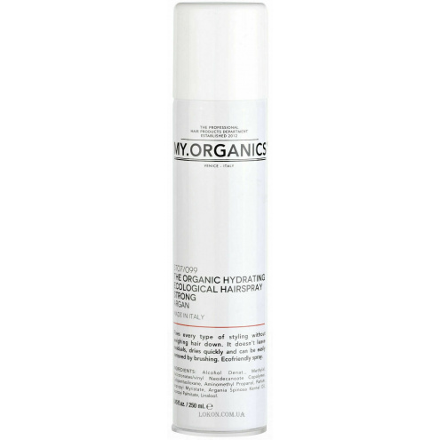 My.Organics The Organic Hydrating Ecological Hairspray Strong Argan 250 ml