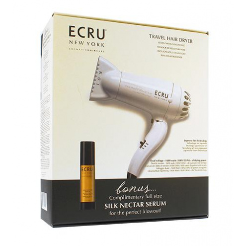 Ecru New York Travel Hair Dryer + BONUS Silk Nectar Serum 40ml