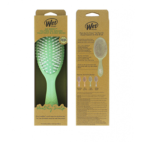 Wet Brush Go Green Treatment & Shine Brush Tea Tree