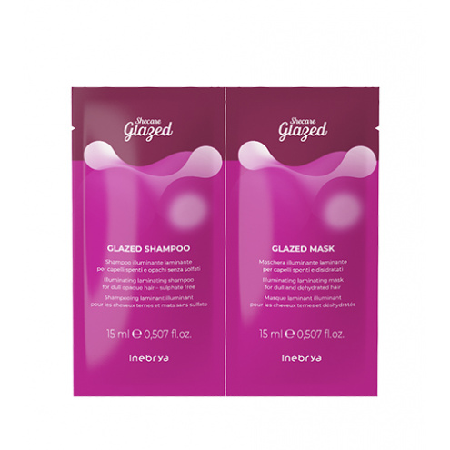 Inebrya Shecare Glazed Shampoo 15 ml + Mask 15 ml sada vzorků