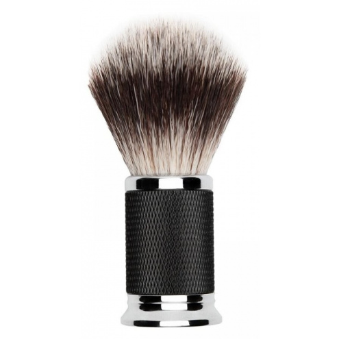 Depot 733 Vintage Black & Silver Shaving Brush